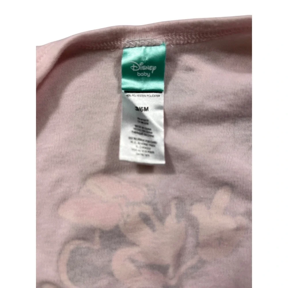Minnie Mouse‎ Baby Girl Pink Matching Set 3-6M Long Sleeve Top Pants Disney